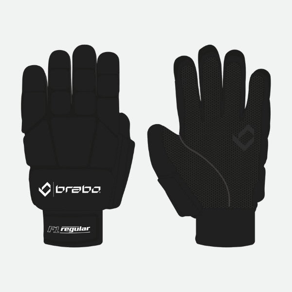 Guante Hockey Sala Brabo Player F1 Pro Izquierda Negro