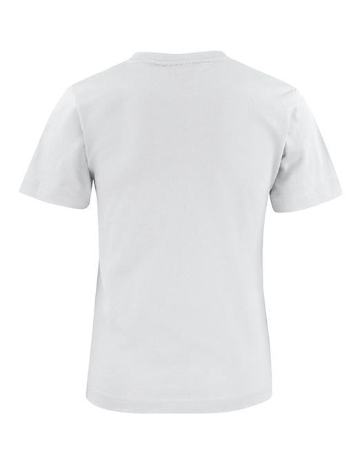 Camiseta Casual JR Classic Flick Blanca Turquesa