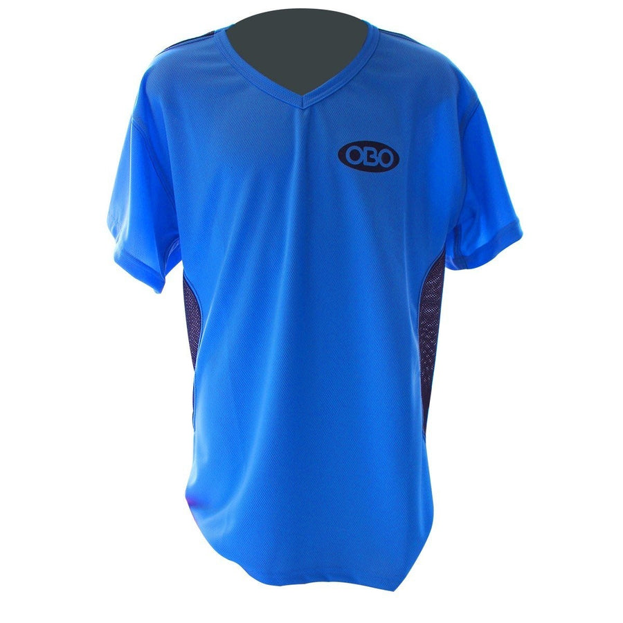 Camiseta Portero Obo Estrecha Manga Corta Azul Negro