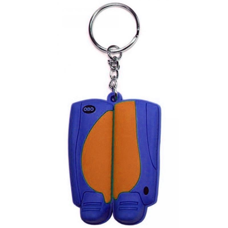 LLAVERO DEFENSAS OBO NARANJA Y AZUL
