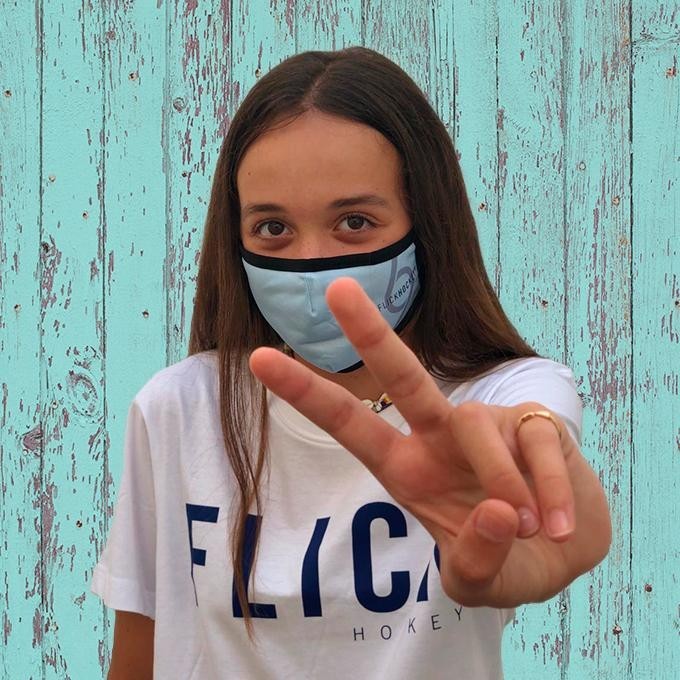 Mascarilla Flick Hockey SR Turquesa
