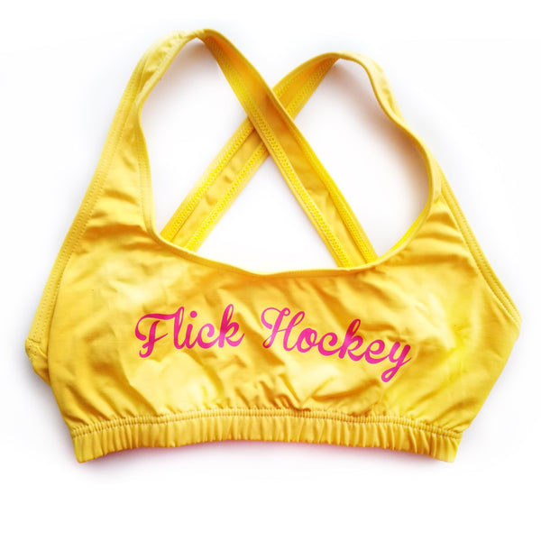 TOP DEPORTIVO FLICK HOCKEY AMARILLO ROSA