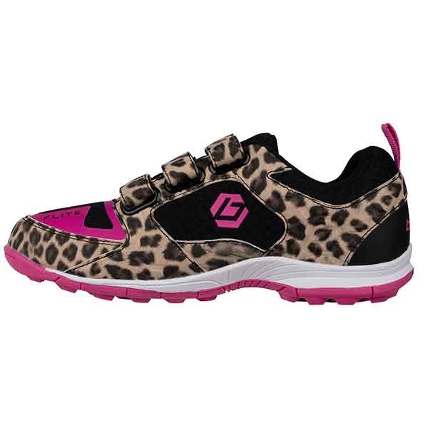 Zapatillas Hockey Niño Brabo Velcro Leopard