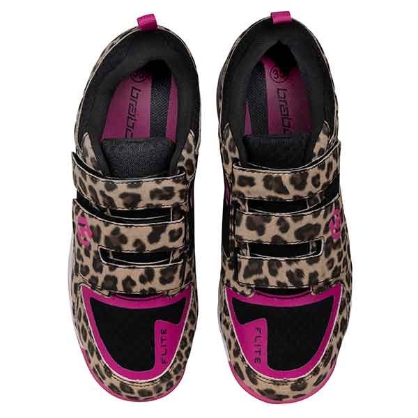 Zapatillas Hockey Niño Brabo Velcro Leopard