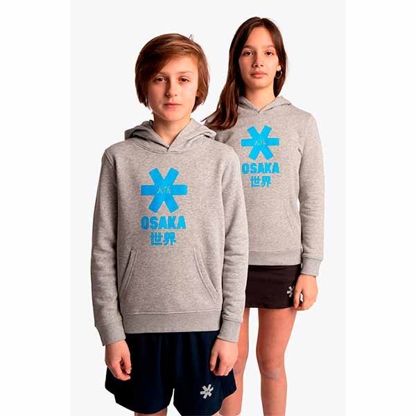 Sudadera Capucha Niño Osaka Star Azul Gris