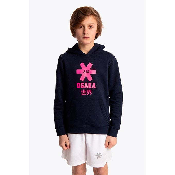 Sudadera Capucha Niño Osaka Star Rosa Azul Marino