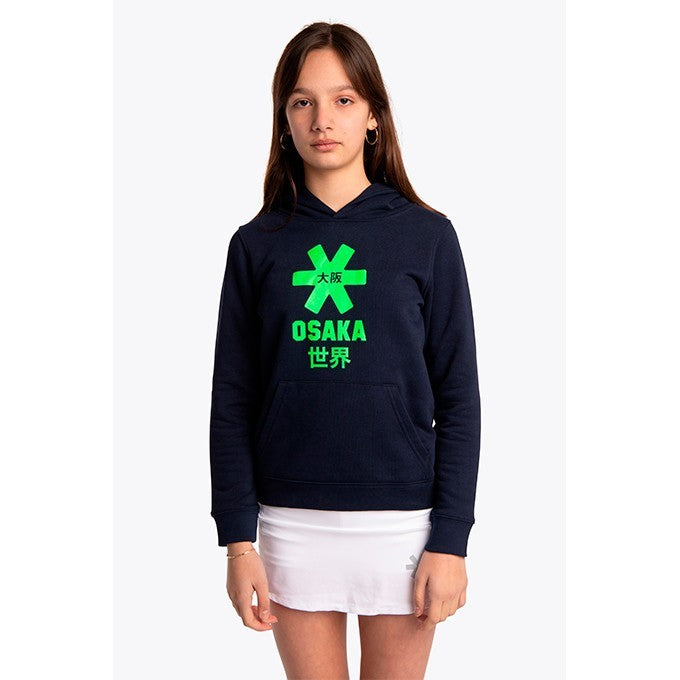 Sudadera Capucha Niño Osaka Star Verde Azul Marino