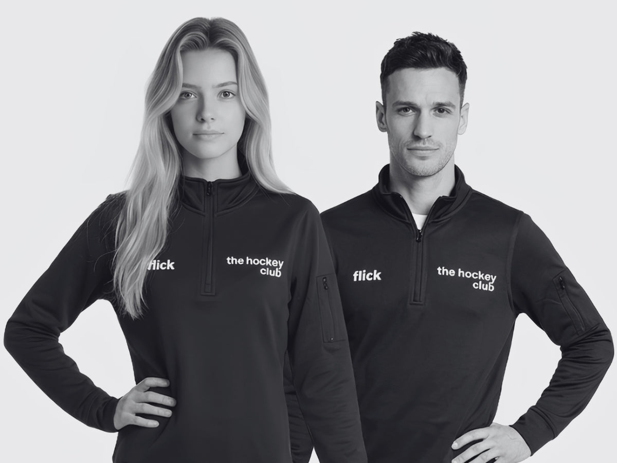 Chico y chica con ropa Flick Hockey