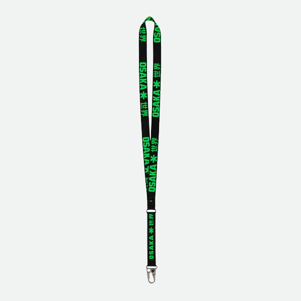 Osaka Lanyard Ribbon BK GN