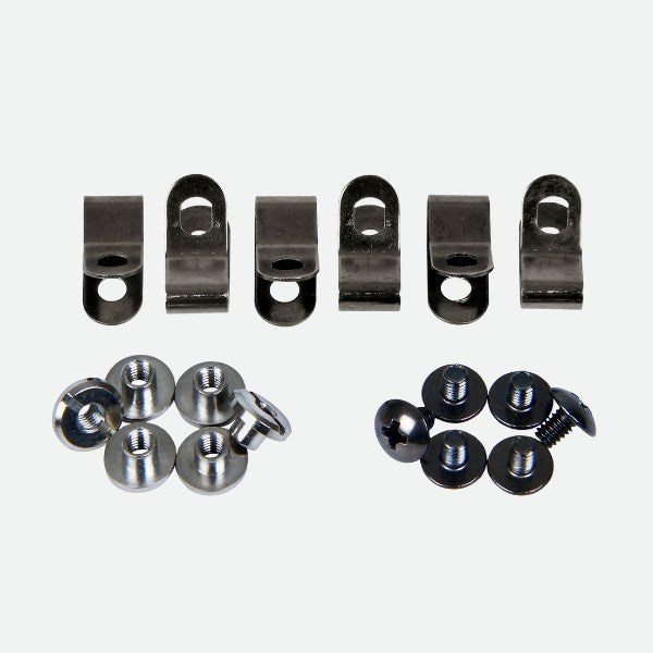 Set Tornillos y Clips Reja Casco Obo ABS