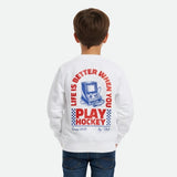 Sudadera Niño Flick Hockey Après Blanco