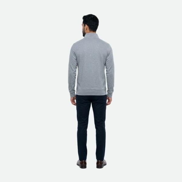 Sudadera Flick Hockey Performance Basic Half Zip Gris