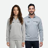 Sudadera Flick Hockey Performance Basic Half Zip Gris