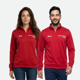 Sudadera Flick Hockey Performance Basic Half Zip Rojo