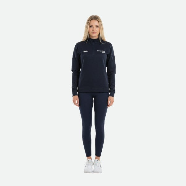 Sudadera Flick Hockey Performance Basic Half Zip Azul Marino