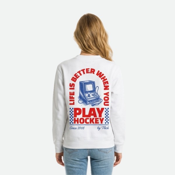 Sudadera Flick Hockey Après Blanco