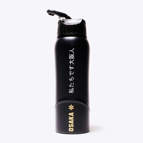BOTELLA OSAKA KURO ALUMINIO NEGRA Y MARRÓN