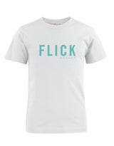 CAMISETA CASUAL JR CLASSIC FLICK BLANCA TURQUESA