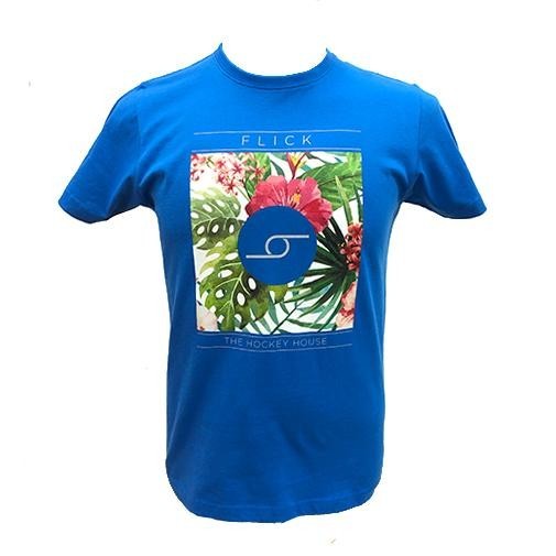 CAMISETA HOMBRE FLICK FLOWERS AZUL