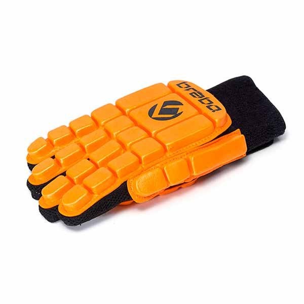 GUANTE HOCKEY SALA BRABO FULL FINGER IZQUIERDA NARANJA