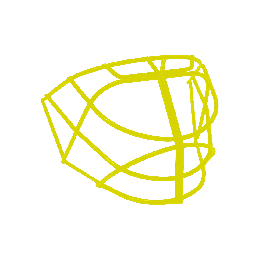 REJA CASCO DE PORTERO AMARILLO