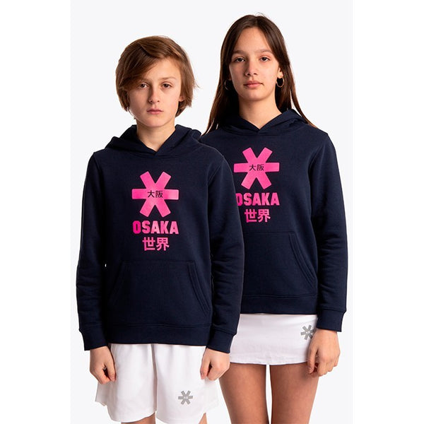 Sudadera Capucha Niño Osaka Star Rosa Azul Marino