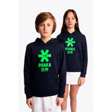 Sudadera Capucha Niño Osaka Star Verde Azul Marino
