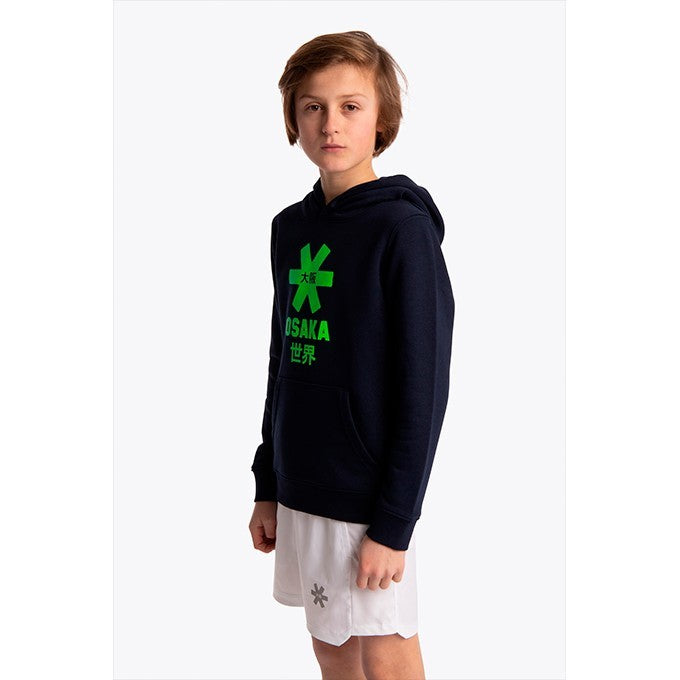 Sudadera Capucha Niño Osaka Star Verde Azul Marino