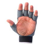 Guante Hockey TIM Palma Descubierta Izquierda Gris